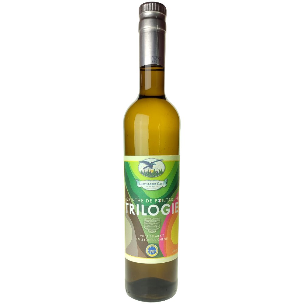 Absinthe de Pontarlier Trilogie Vieillissement en 3 fûts de chêne Distillerie Guy